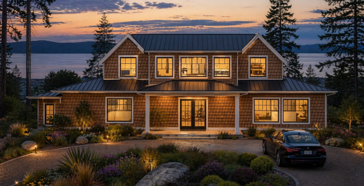 a house with a porch